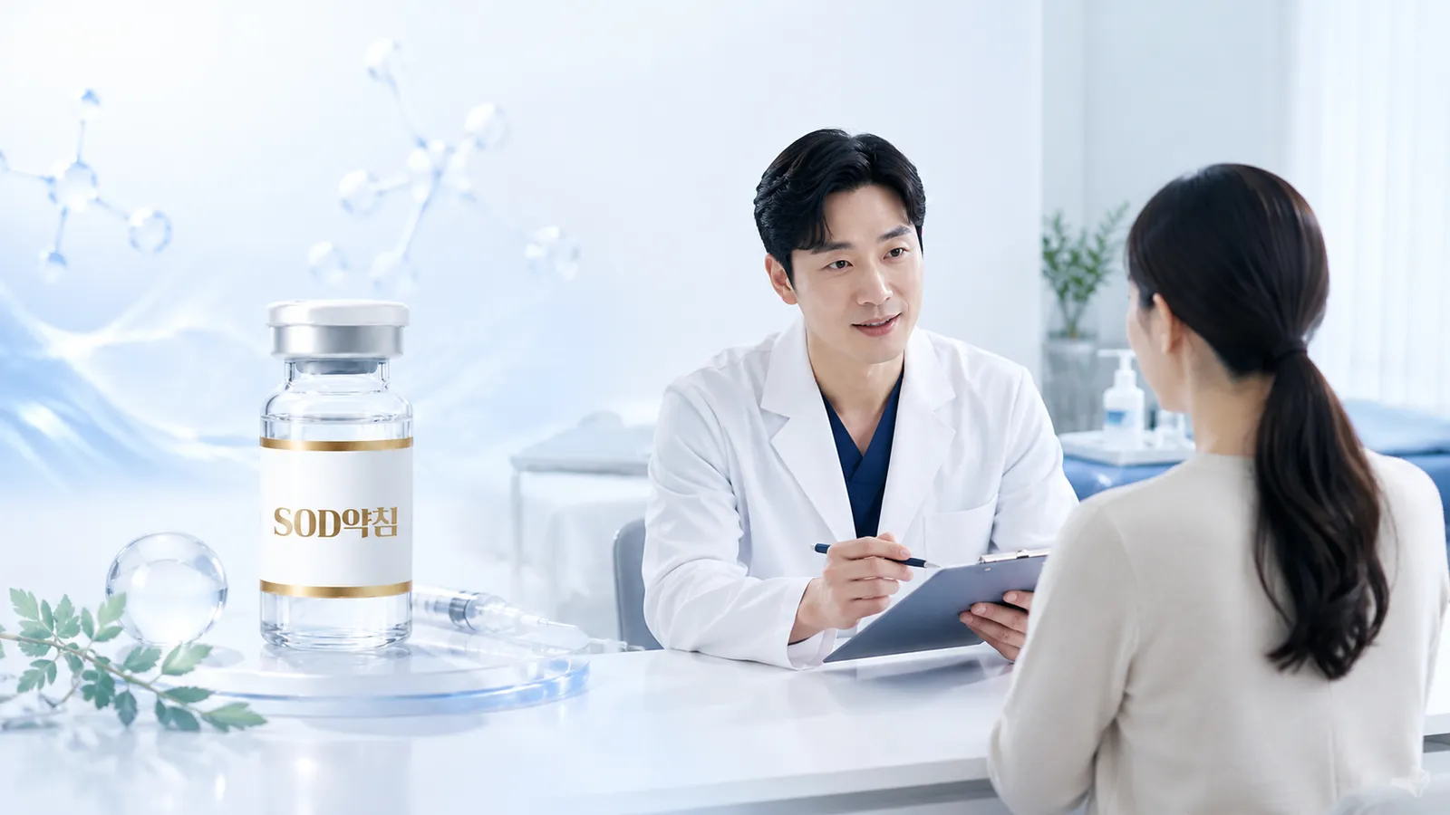 SOD 성분을 한의학적 시술에 적용한 약침